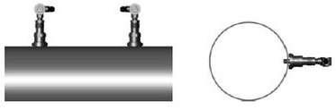 插入式超聲波流量計(jì)V法定位