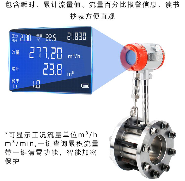 壓縮空氣流量計(jì)液晶顯示圖